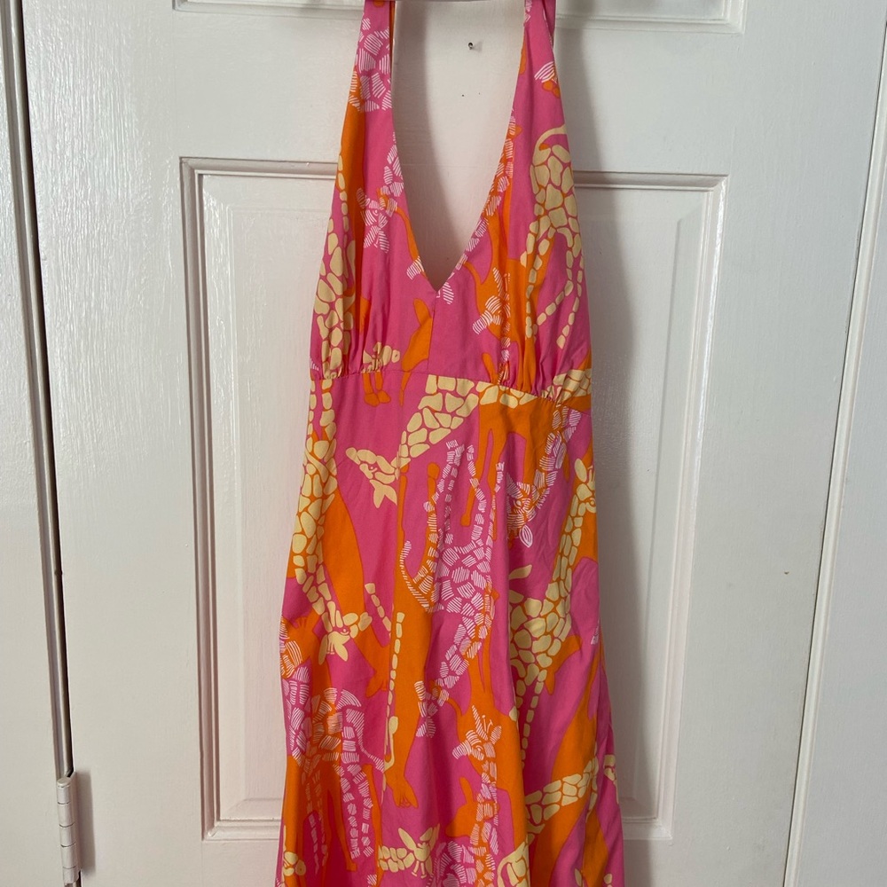 Lilly Pulitzer Pink and Orange Patterned Dress